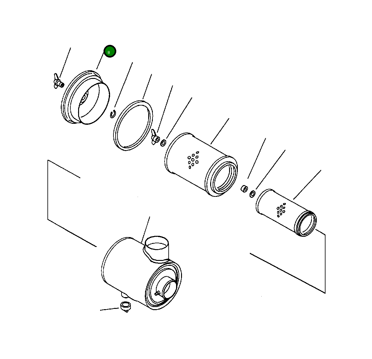 Крышка 208-01-68530 Komatsu