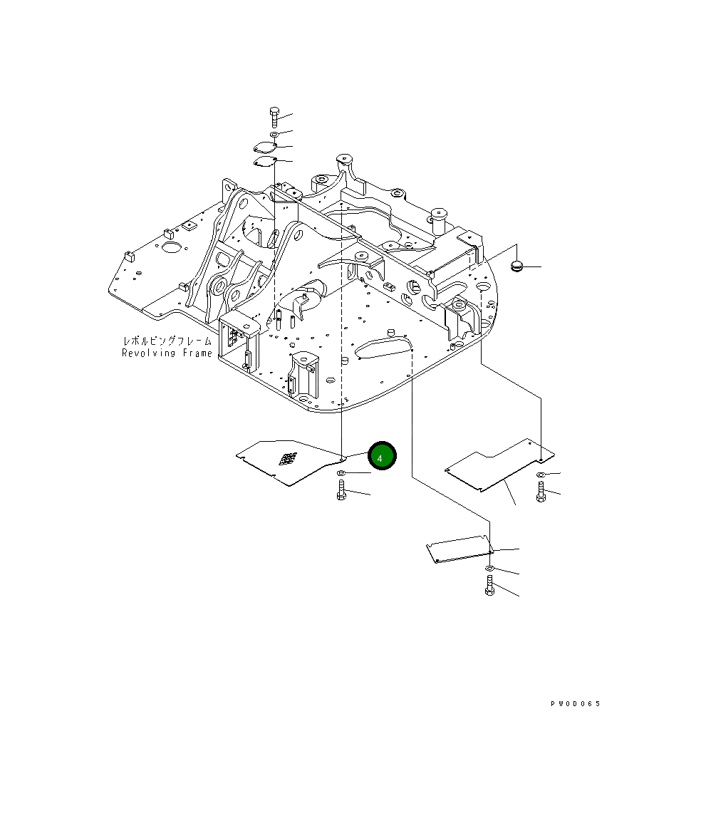 Крышка 21W-46-41920NK Komatsu