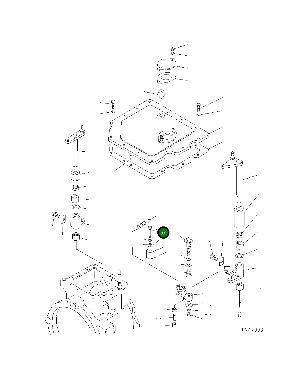 Болт 125-15-11461  Komatsu