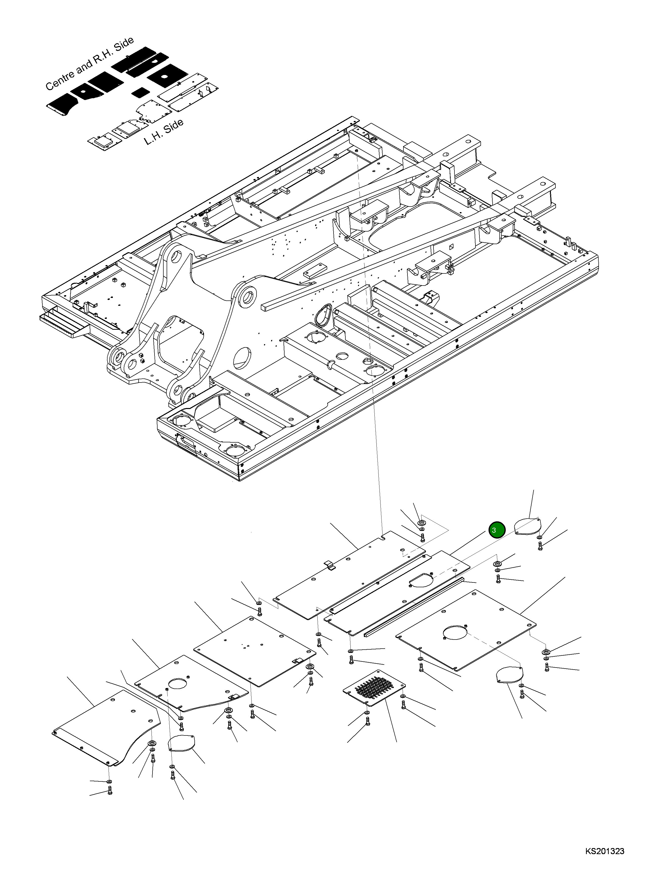 Крышка 207-54-KD450 Komatsu