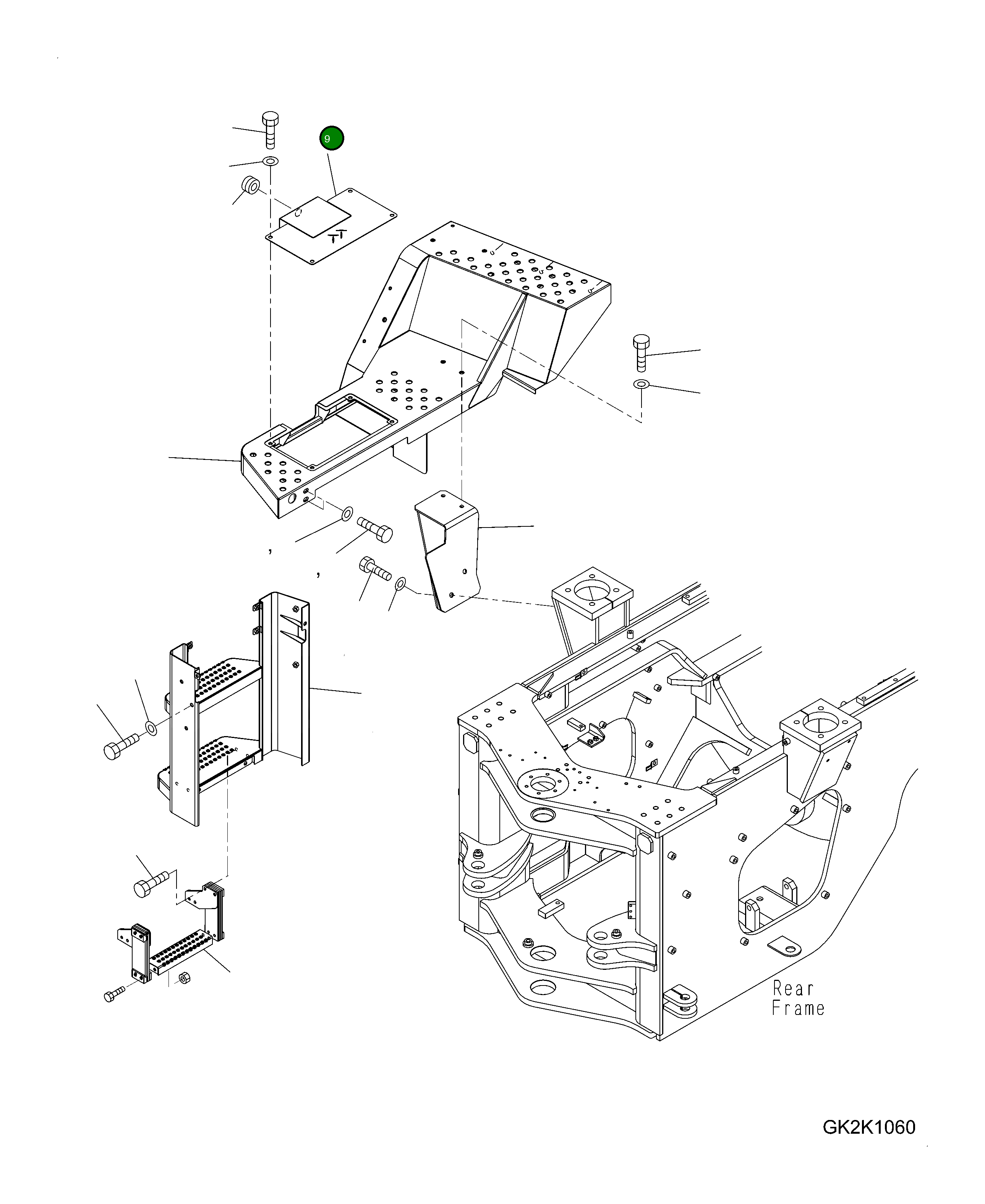 Крышка 423-54-H4B50 Komatsu