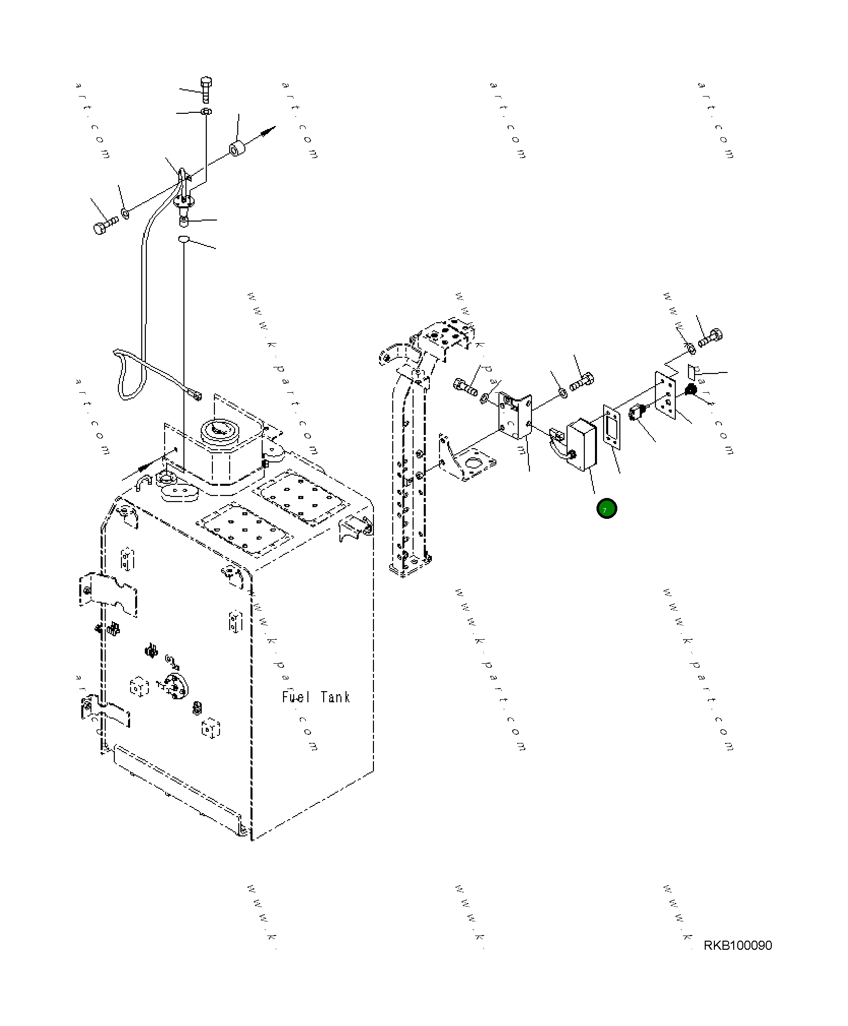 Крышка 208-06-42130 Komatsu