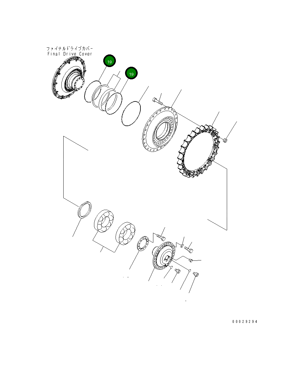 Кольцо уплотнительное (O-Ring) 421-33-11680 Komatsu