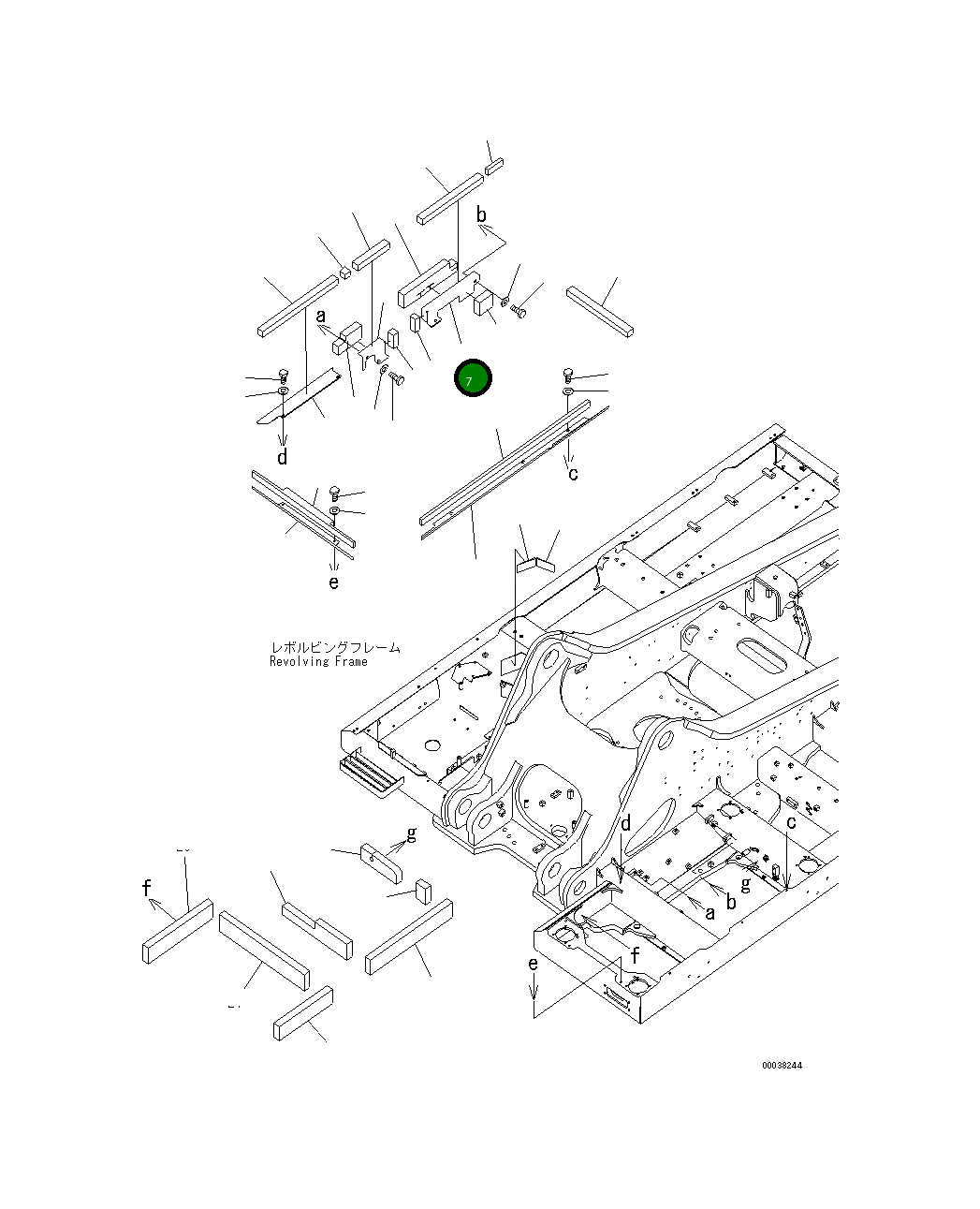Крышка 21M-54-23121 Komatsu