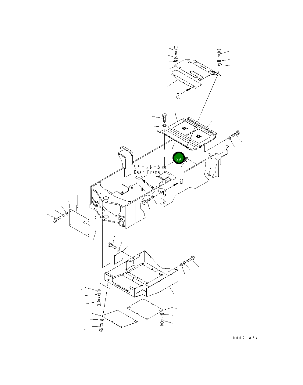 Крышка 415-54-22630 Komatsu