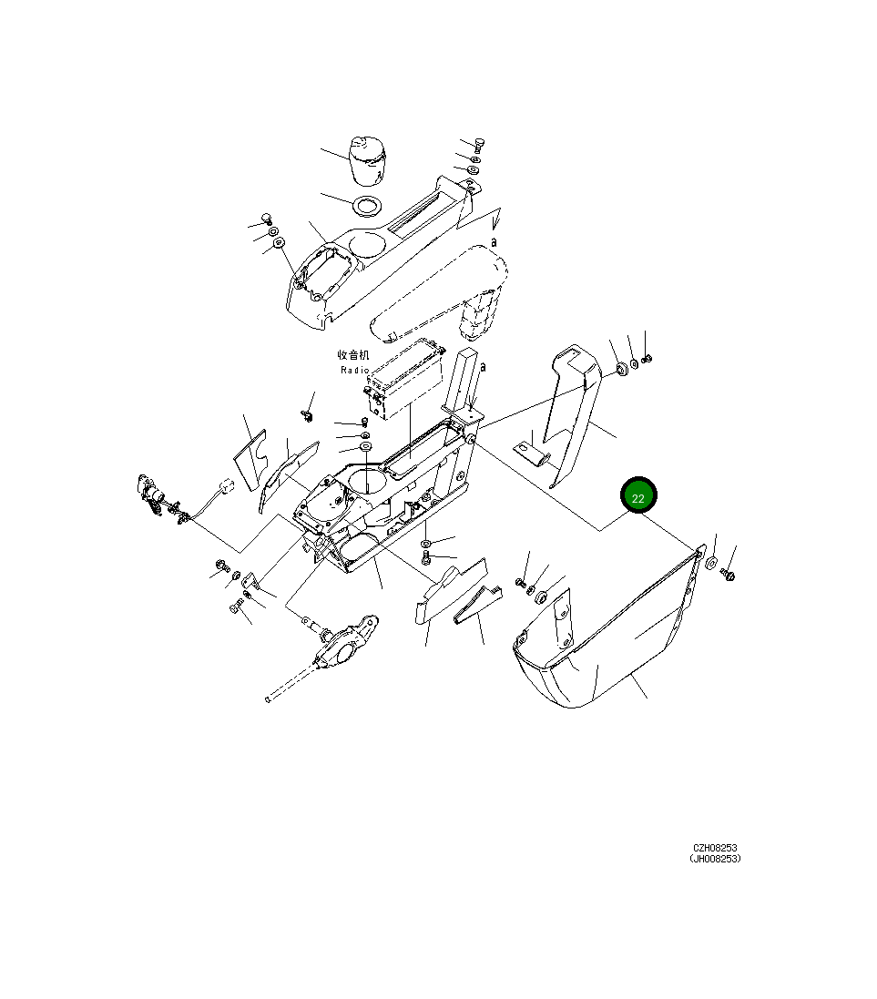 Крышка 20Y-43-42450  Komatsu