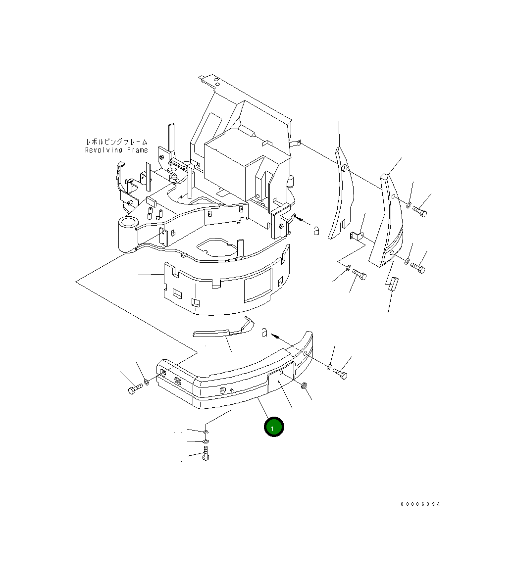 Крышка 22L-54-17910 Komatsu