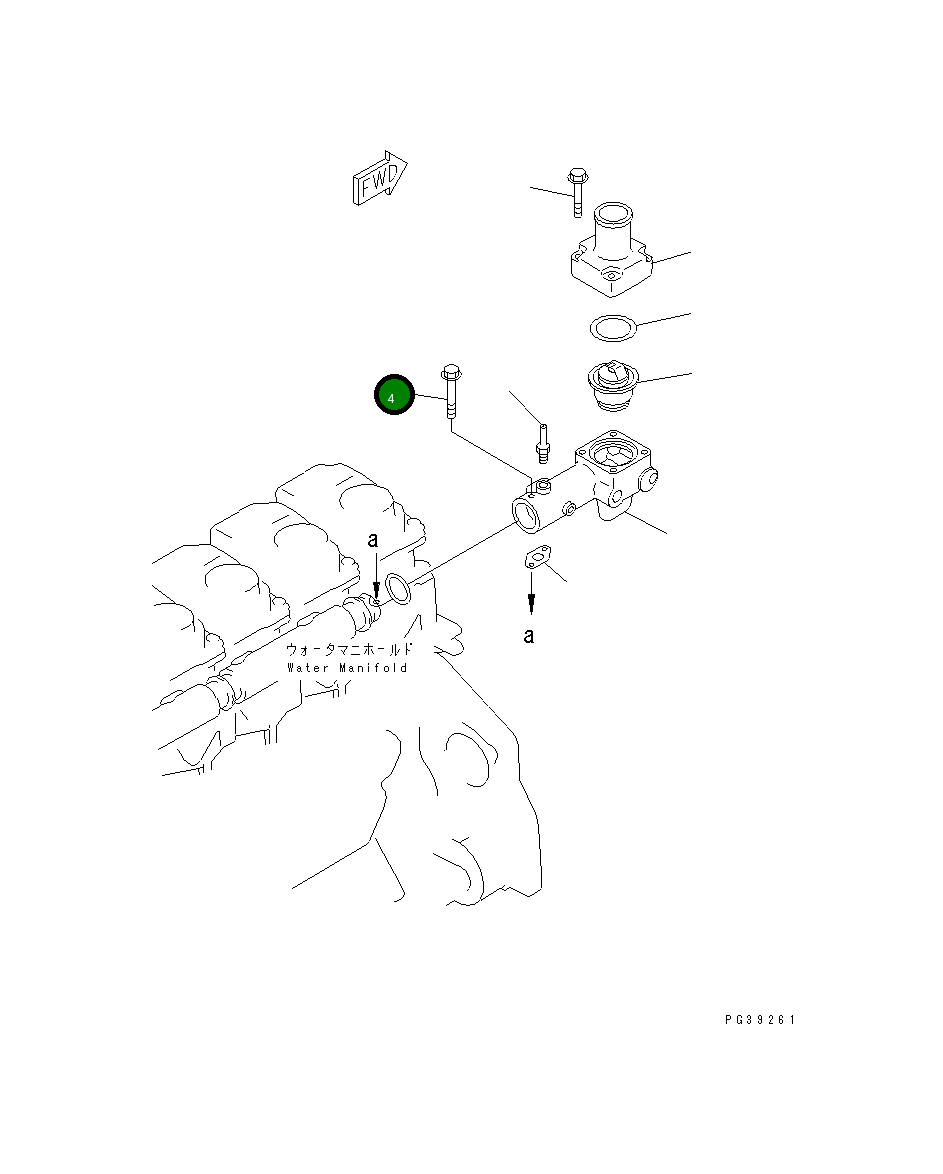 Болт 6150-81-9190 Komatsu
