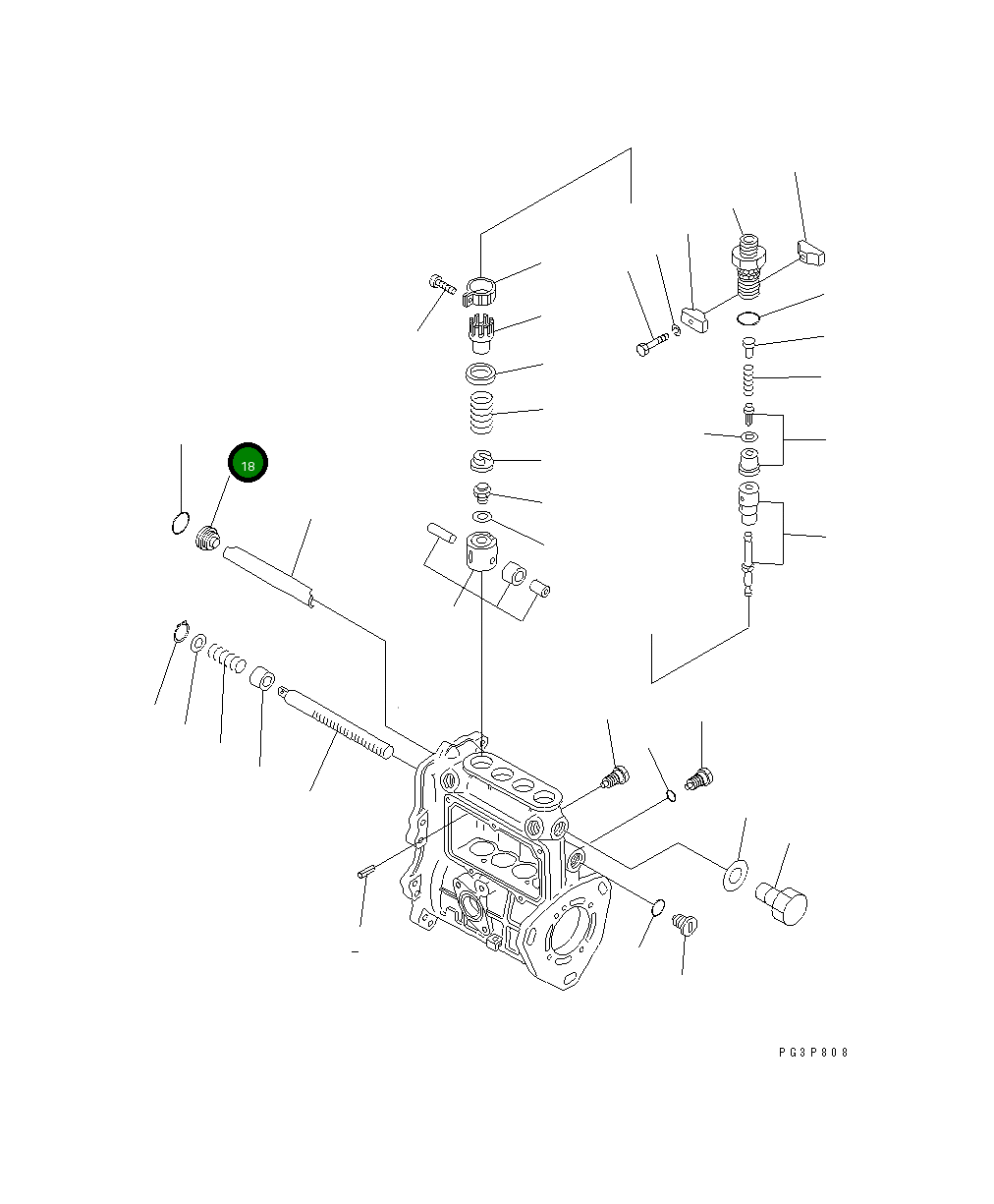 Болт 456-731  Komatsu