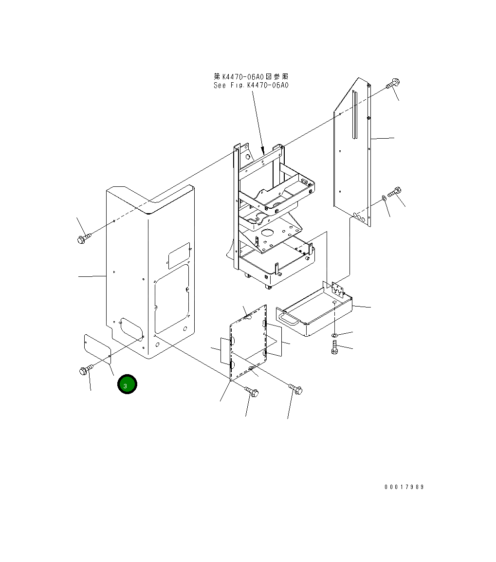Крышка 426-43-27370  Komatsu