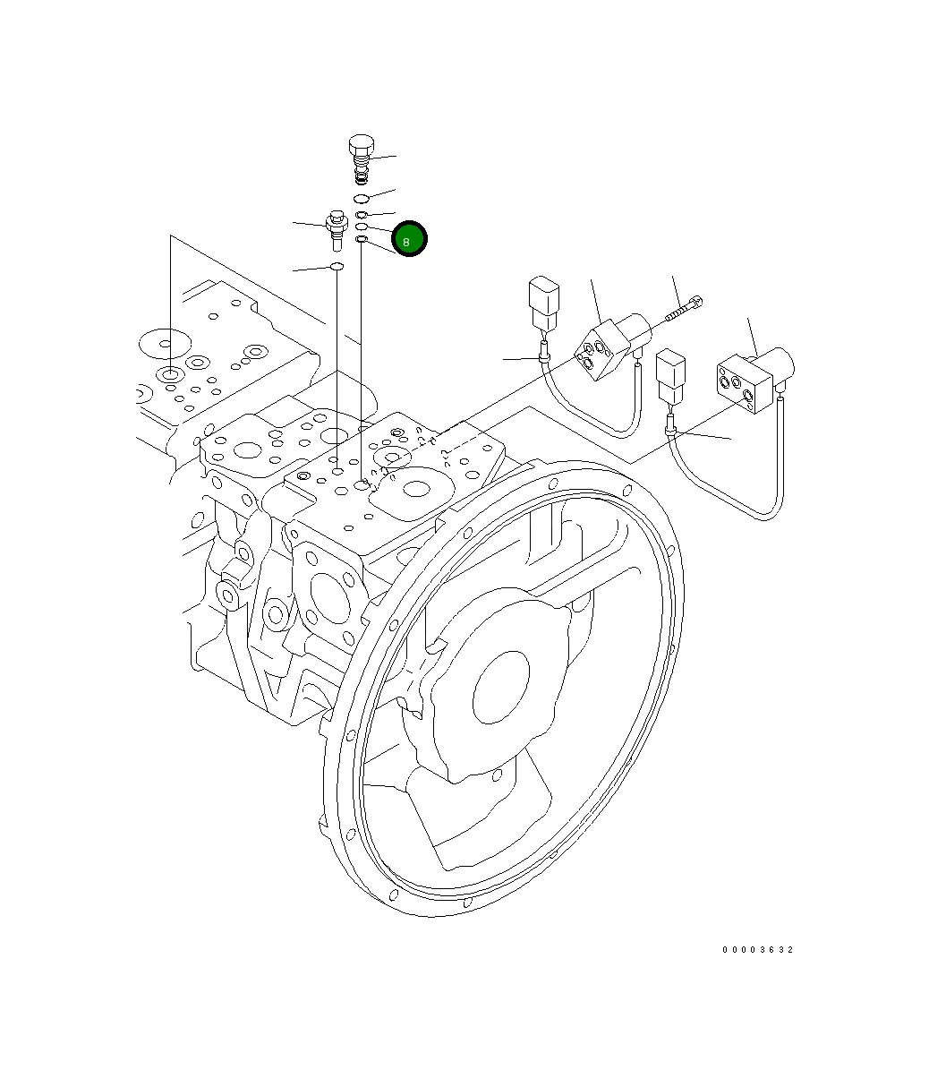 Кольцо уплотнительное (O-Ring) 07000-B1008 Komatsu