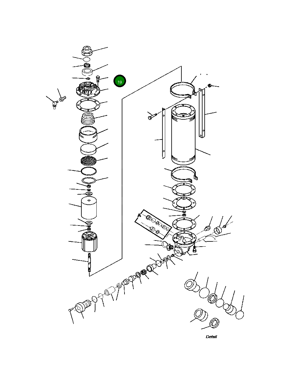 Болт BF3 579 Komatsu