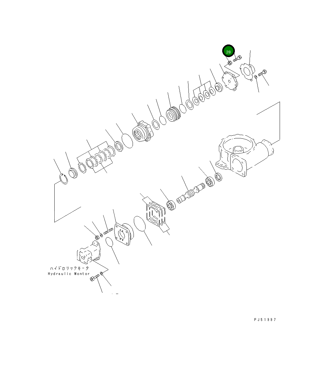Болт 235-70-15290 Komatsu