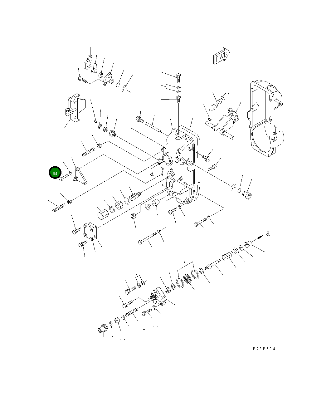 Болт DK010010-2040 Komatsu