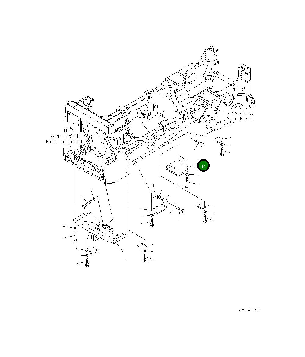 Крышка 19M-54-11982 Komatsu