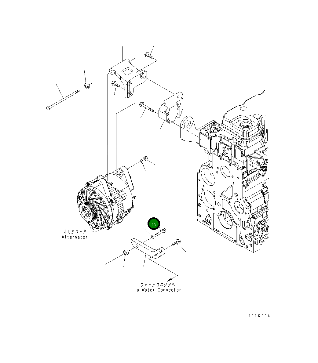 Болт 6754-81-6280  Komatsu