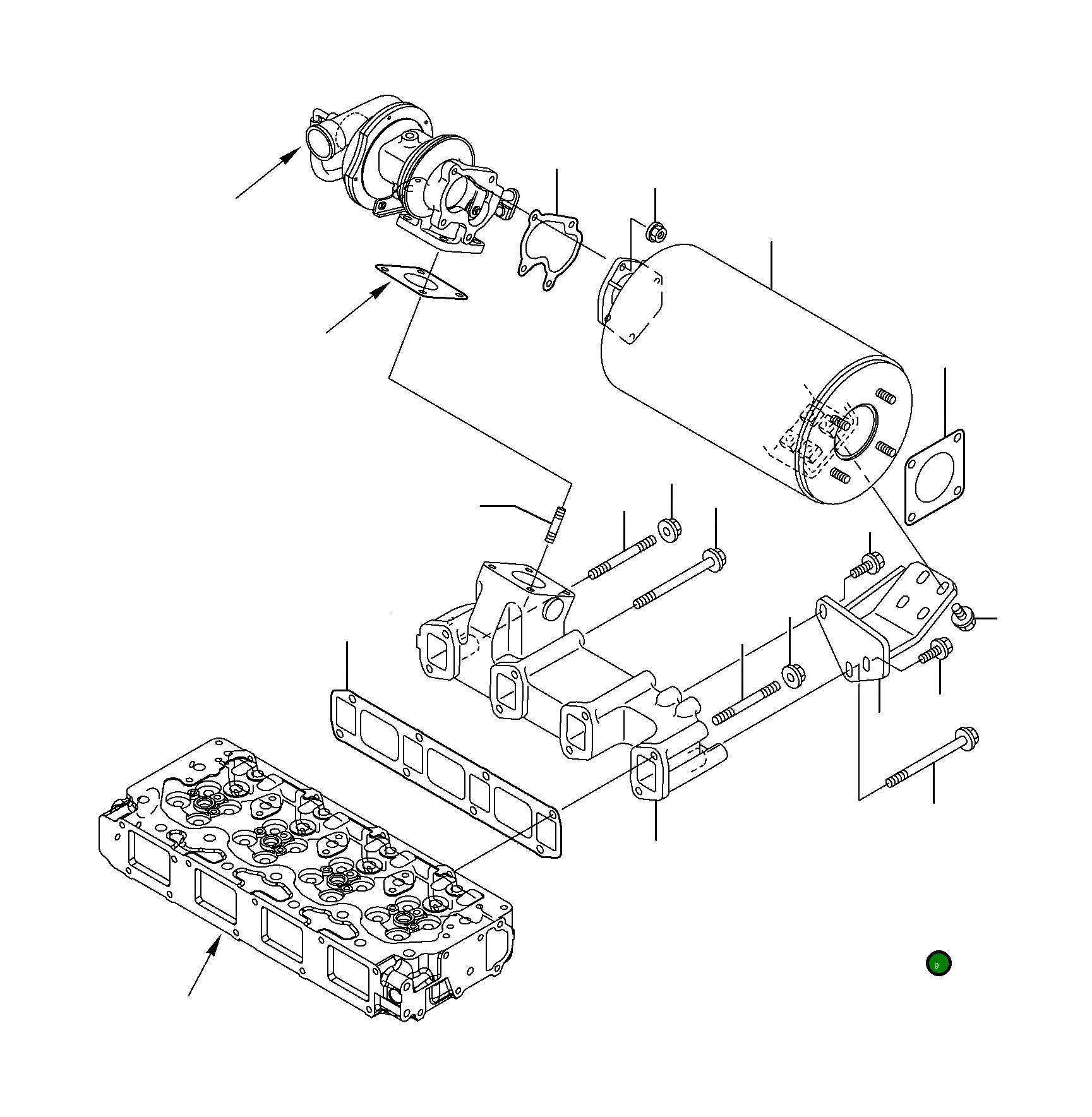 Болт YM123900-13650 Komatsu