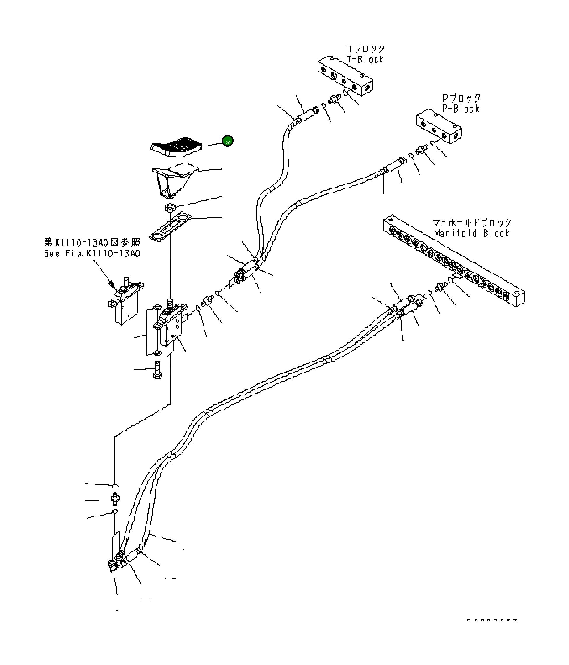 Крышка 20K-54-31370  Komatsu
