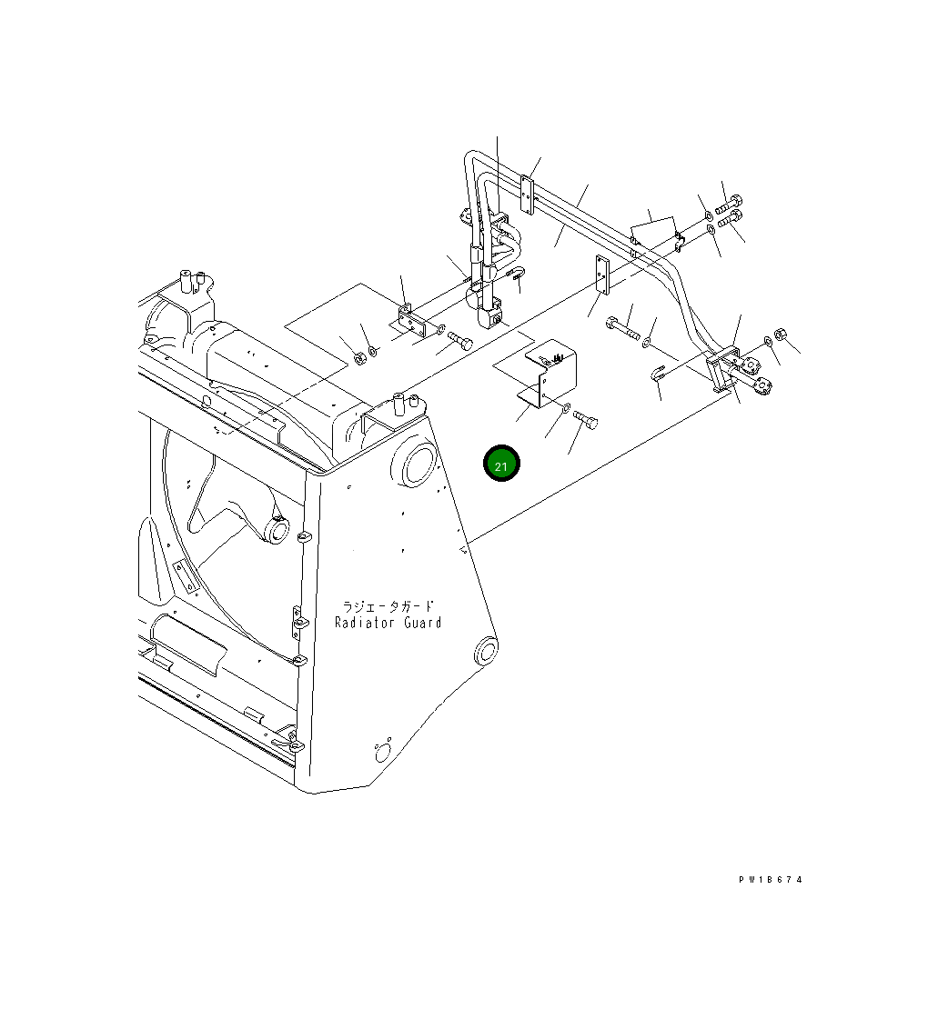 Крышка 195-61-61141 Komatsu