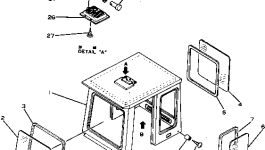 Стекло 381-989639-1 Komatsu
