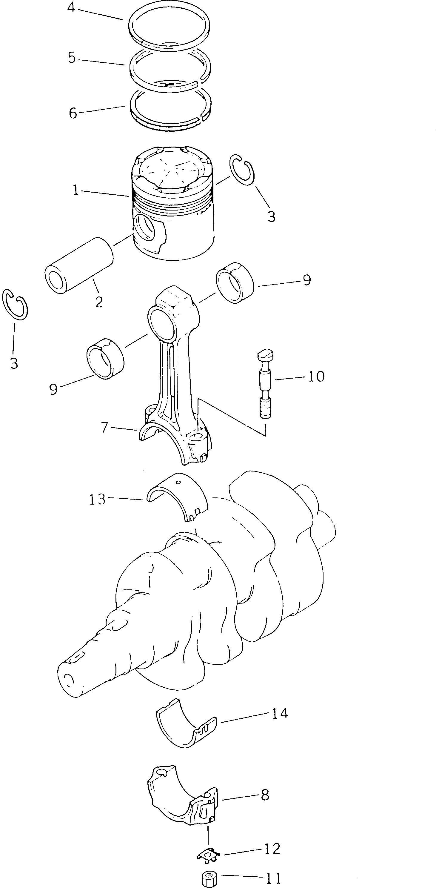 Болт 6127-31-3314  Komatsu