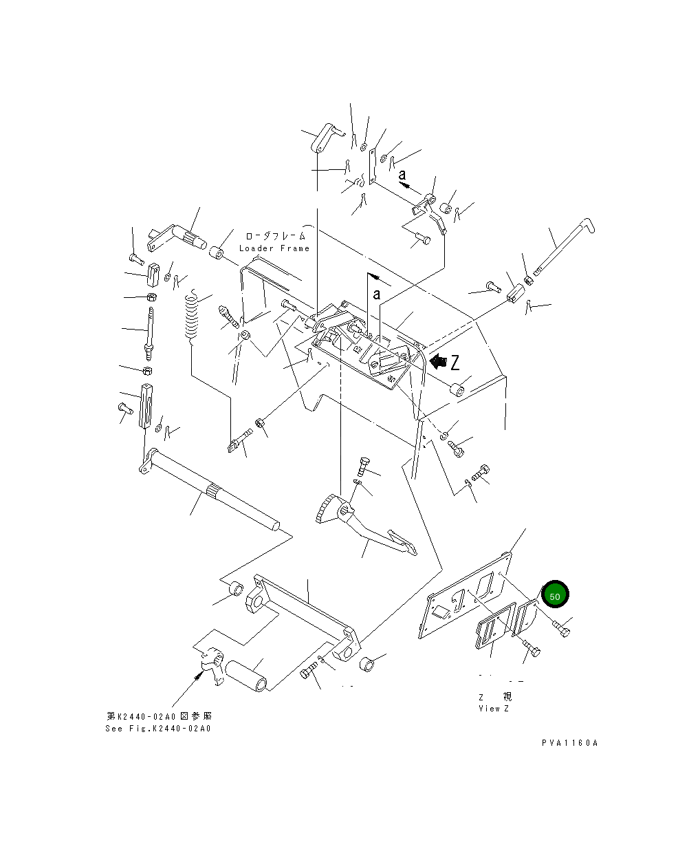 Крышка 103-B62-1310  Komatsu