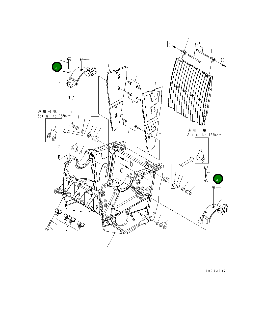 Болт 01011-83690 Komatsu