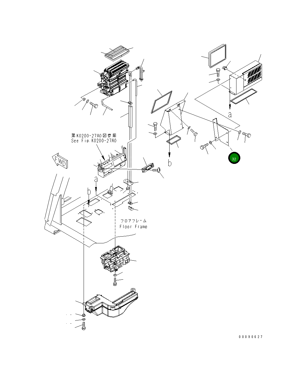 Крышка 561-07-82562  Komatsu