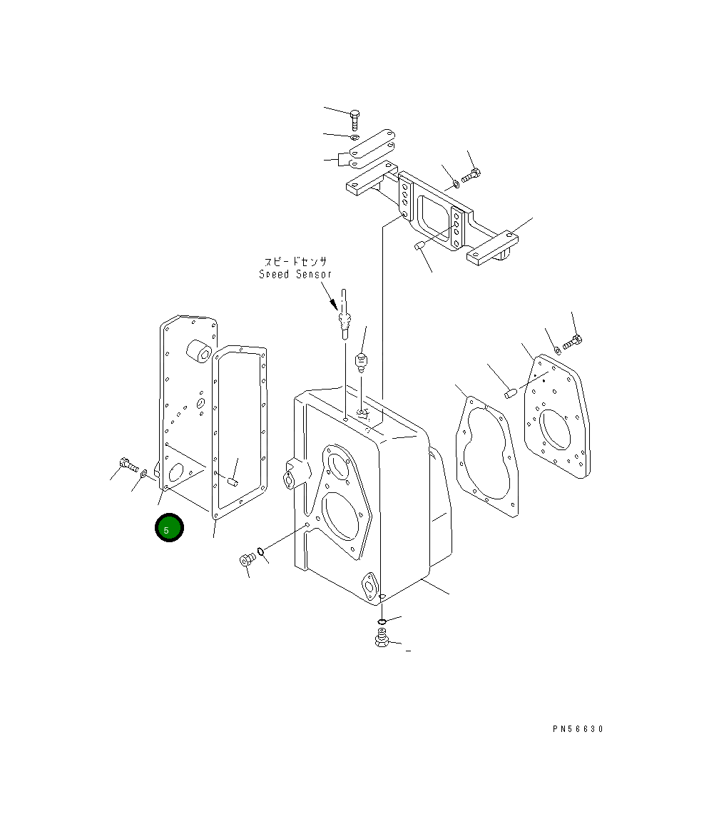 Крышка 262-14-71450 Komatsu