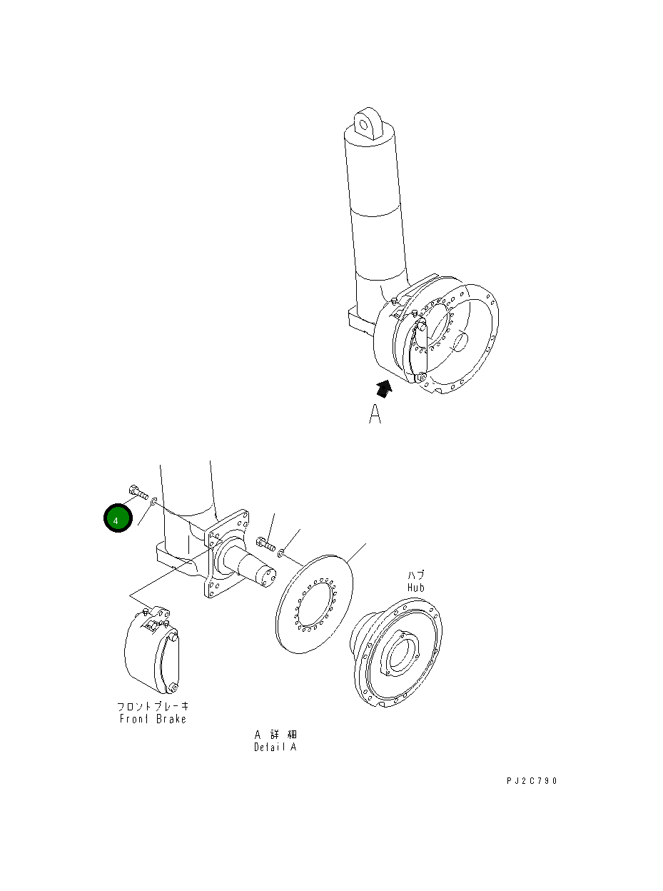 Болт 02010-71264 Komatsu