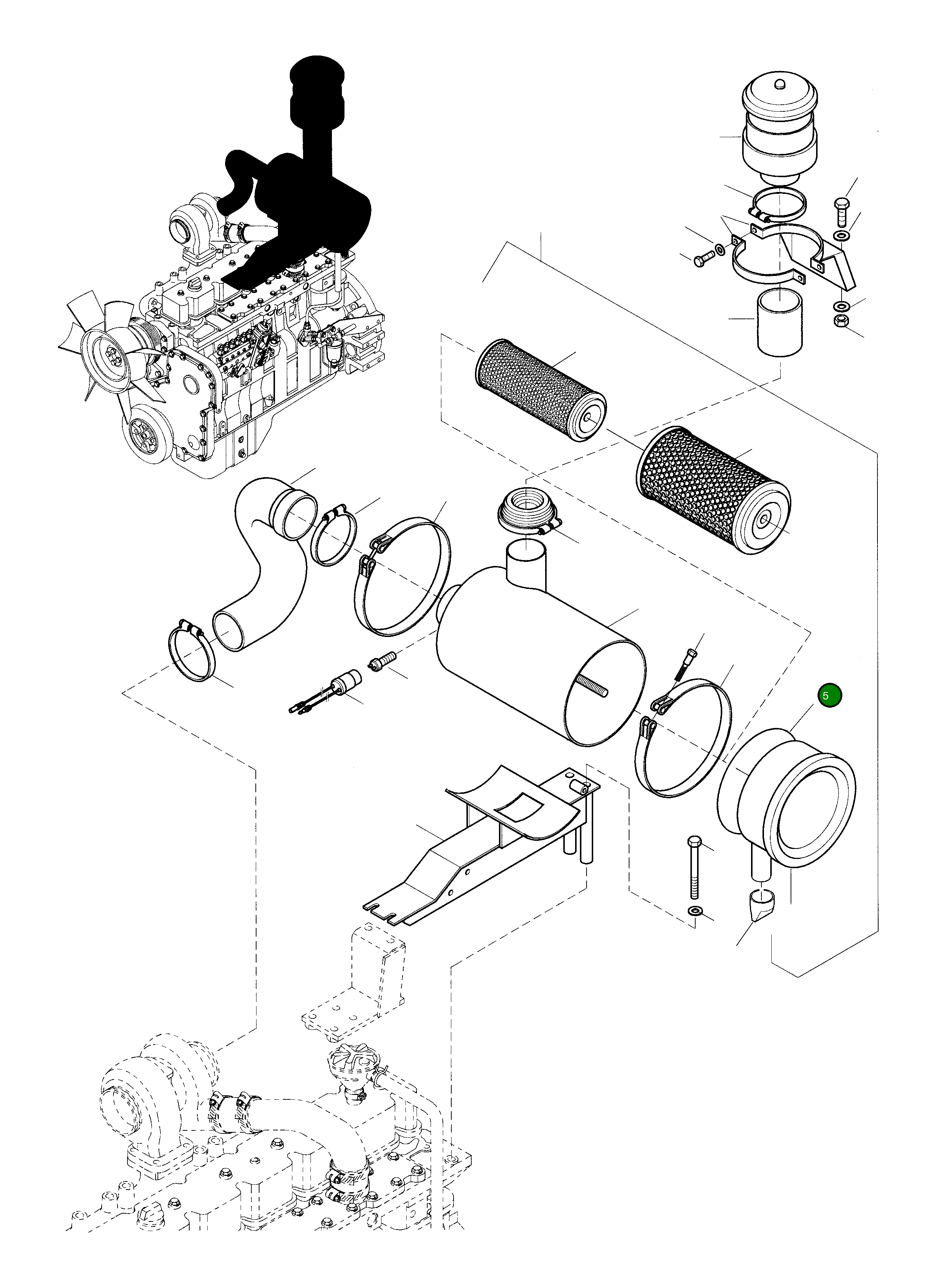 Кольцо уплотнительное (O-Ring) 419-01-H0P08 Komatsu