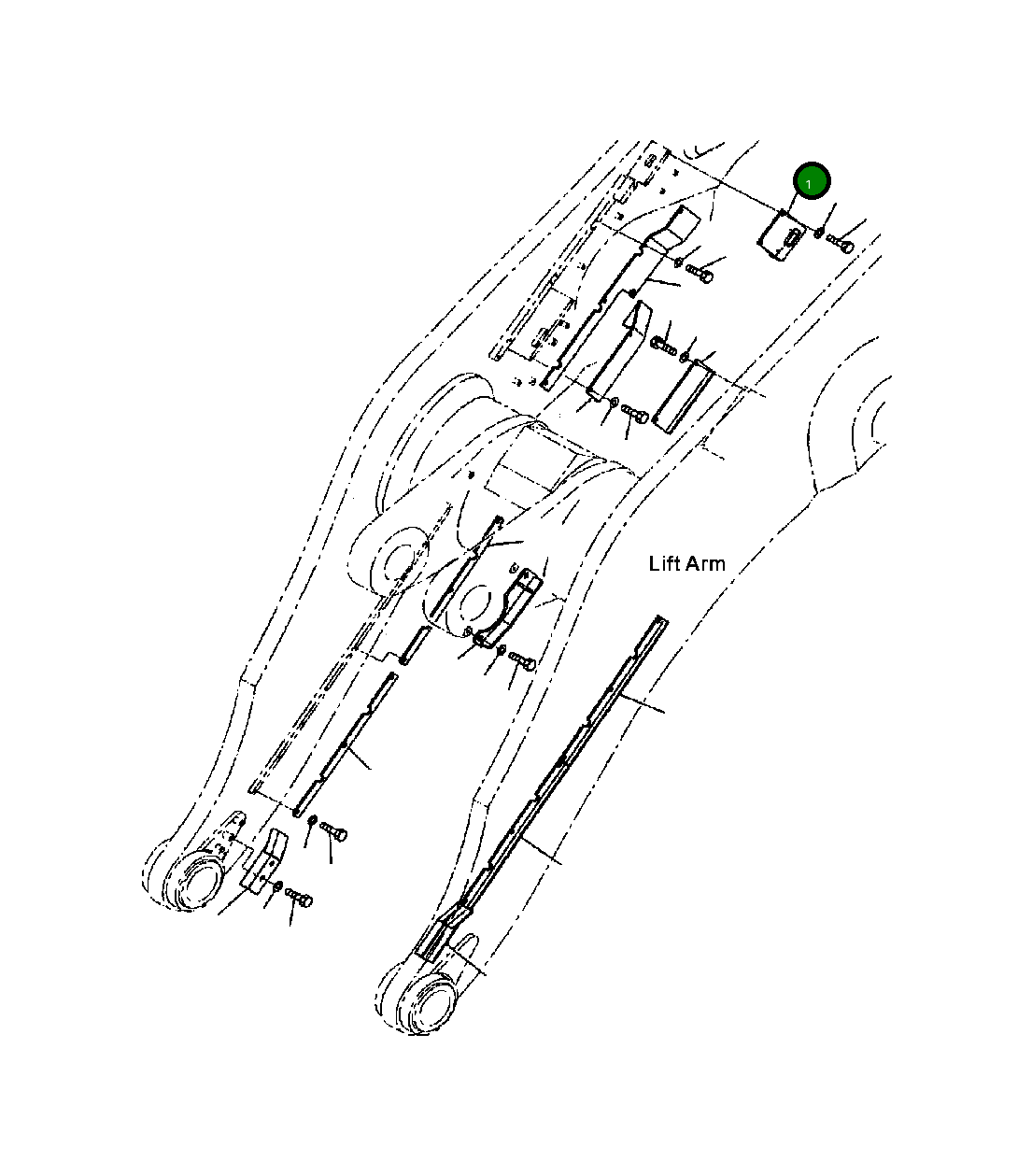 Крышка 427-S95-3190 Komatsu