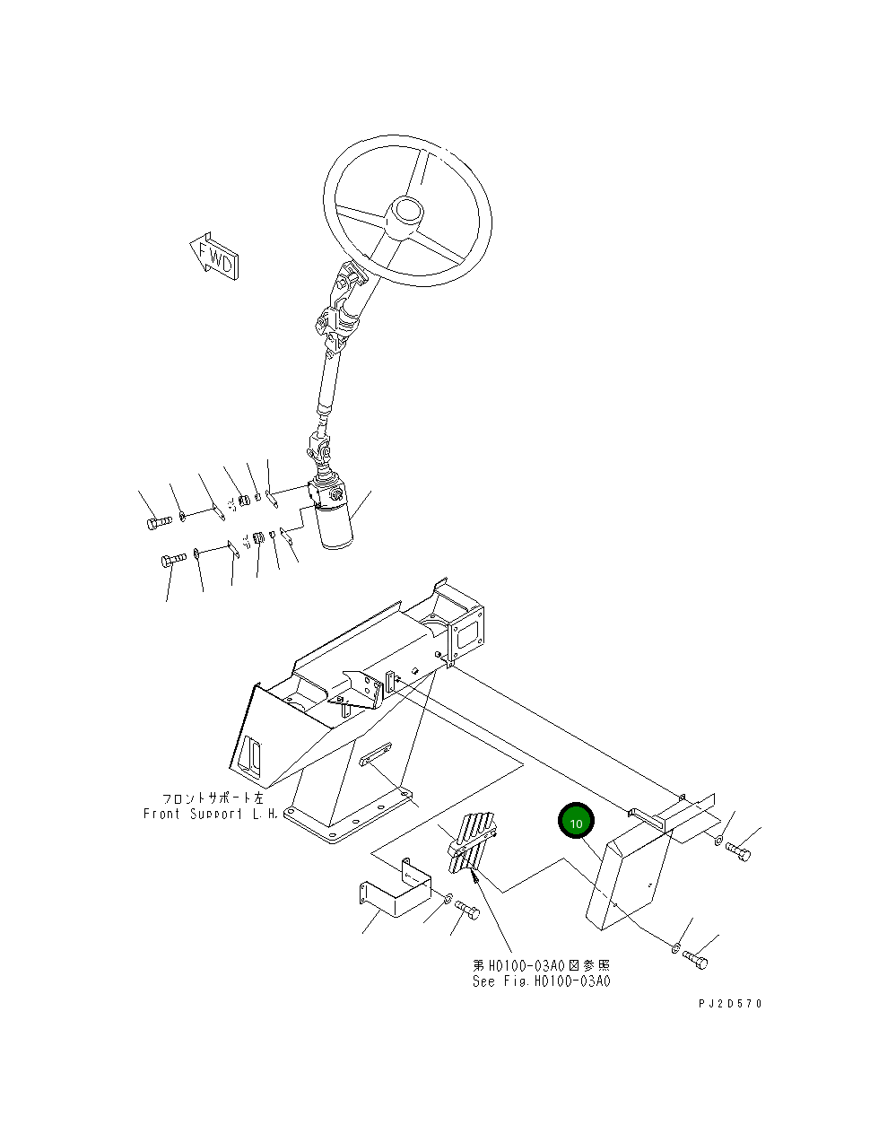 Крышка 569-54-81611 Komatsu
