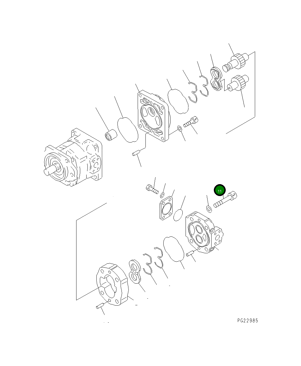 Болт 705-17-03730  Komatsu