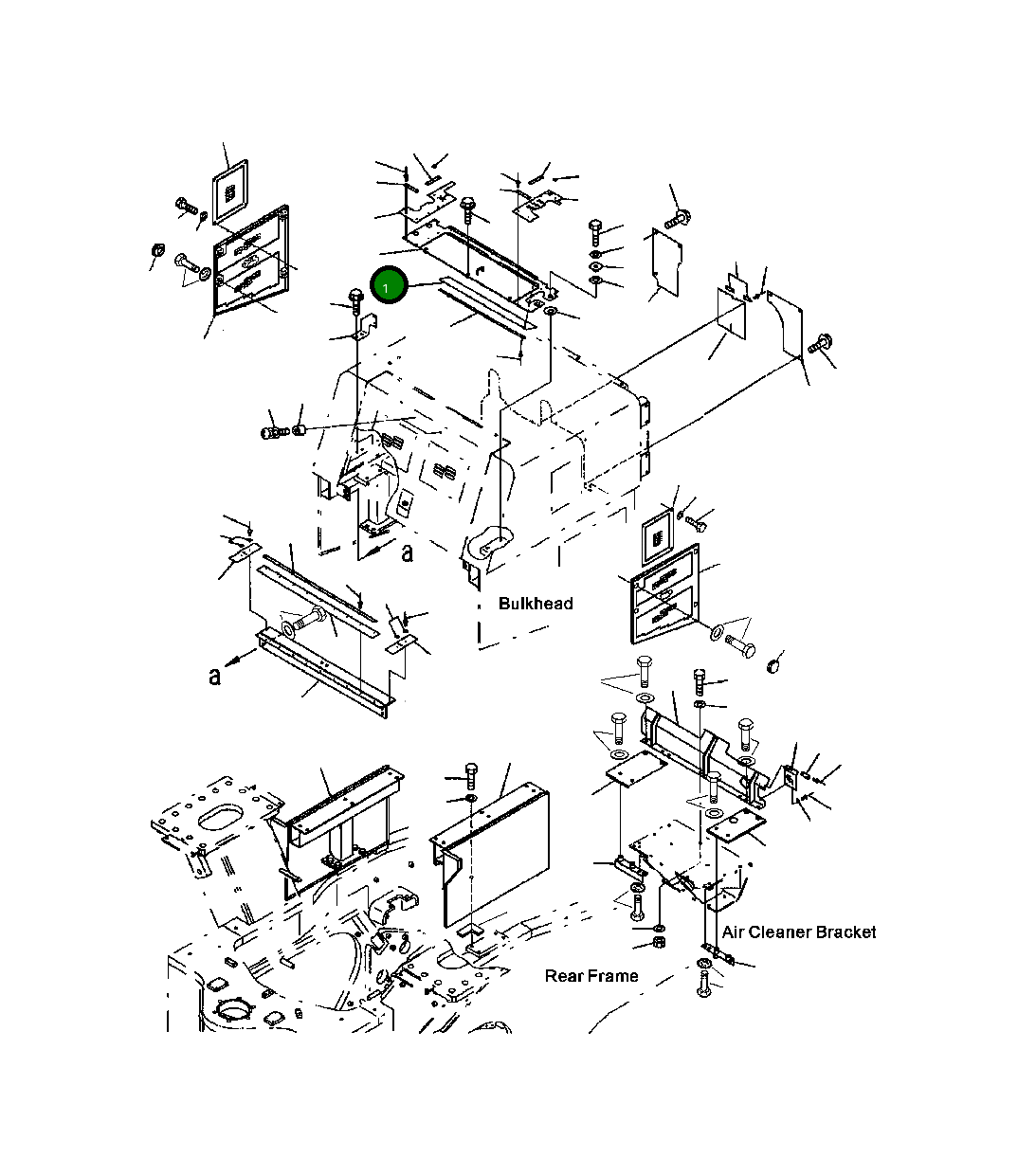 Крышка 428-54-12940  Komatsu