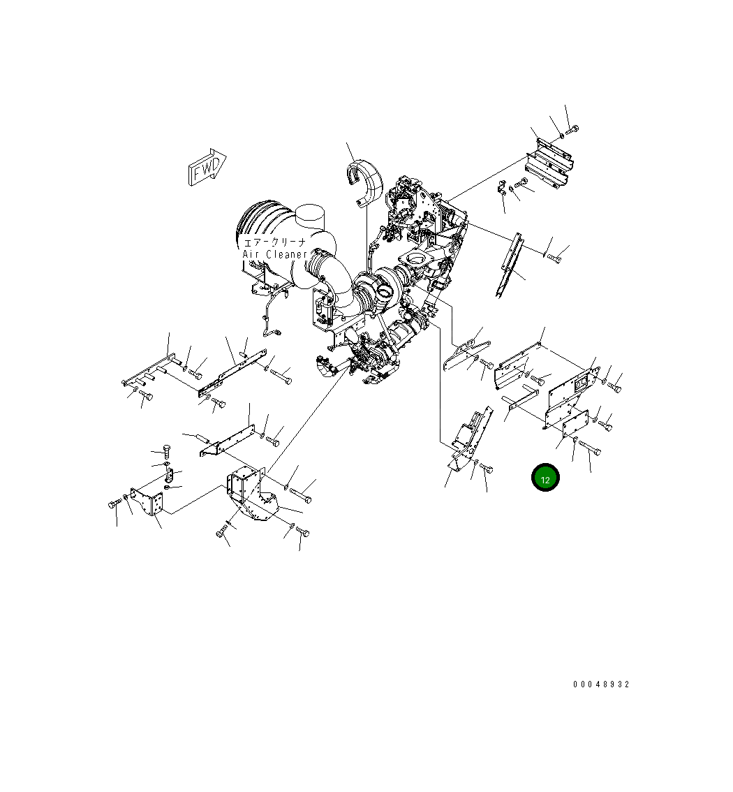 Крышка 6261-11-8230 Komatsu
