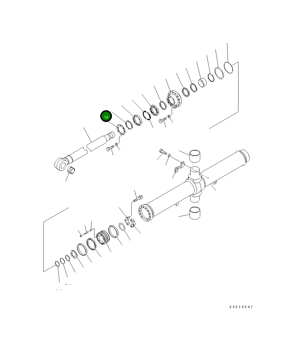 Кольцо 707-88-36540 Komatsu