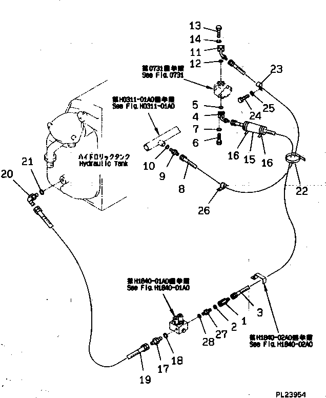 Болт 01010-50635  Komatsu