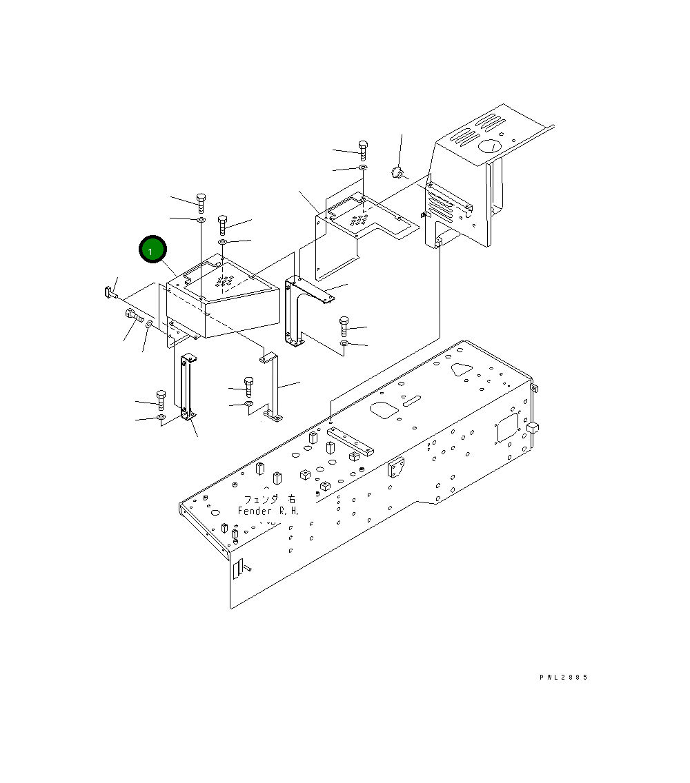 Крышка 175-54-48580 Komatsu