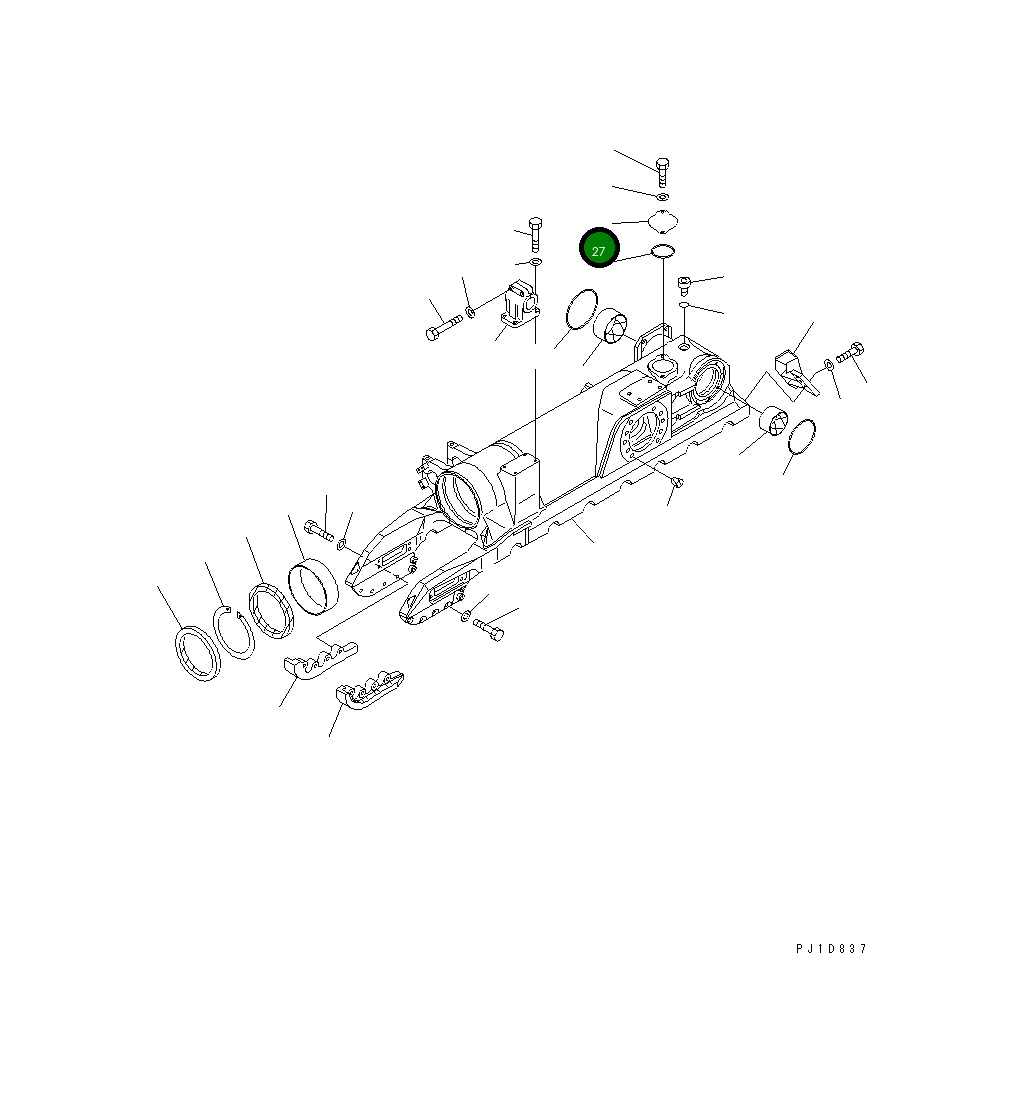 Крышка 17M-30-29590  Komatsu