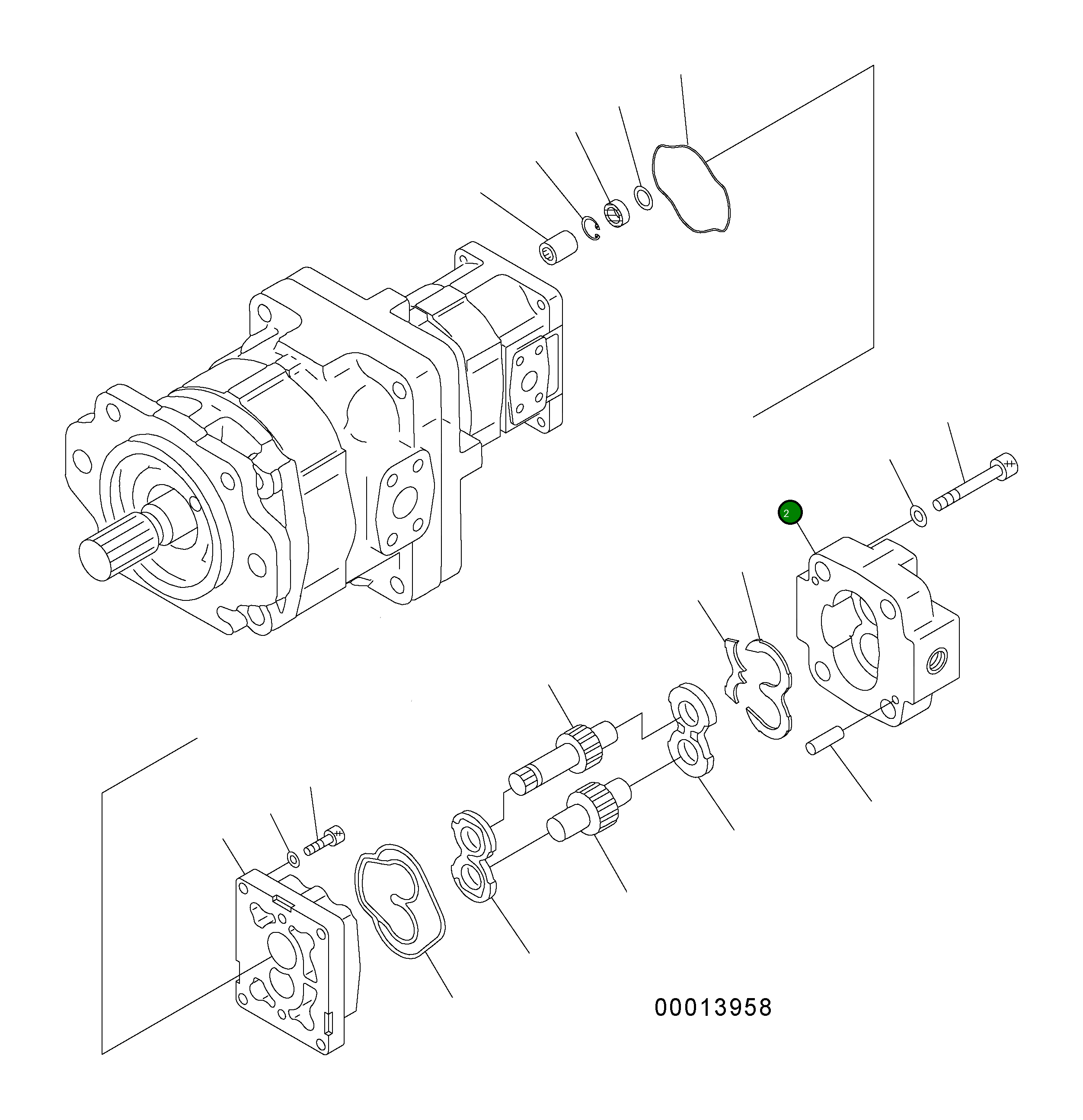 Крышка 705-40-18F30 Komatsu