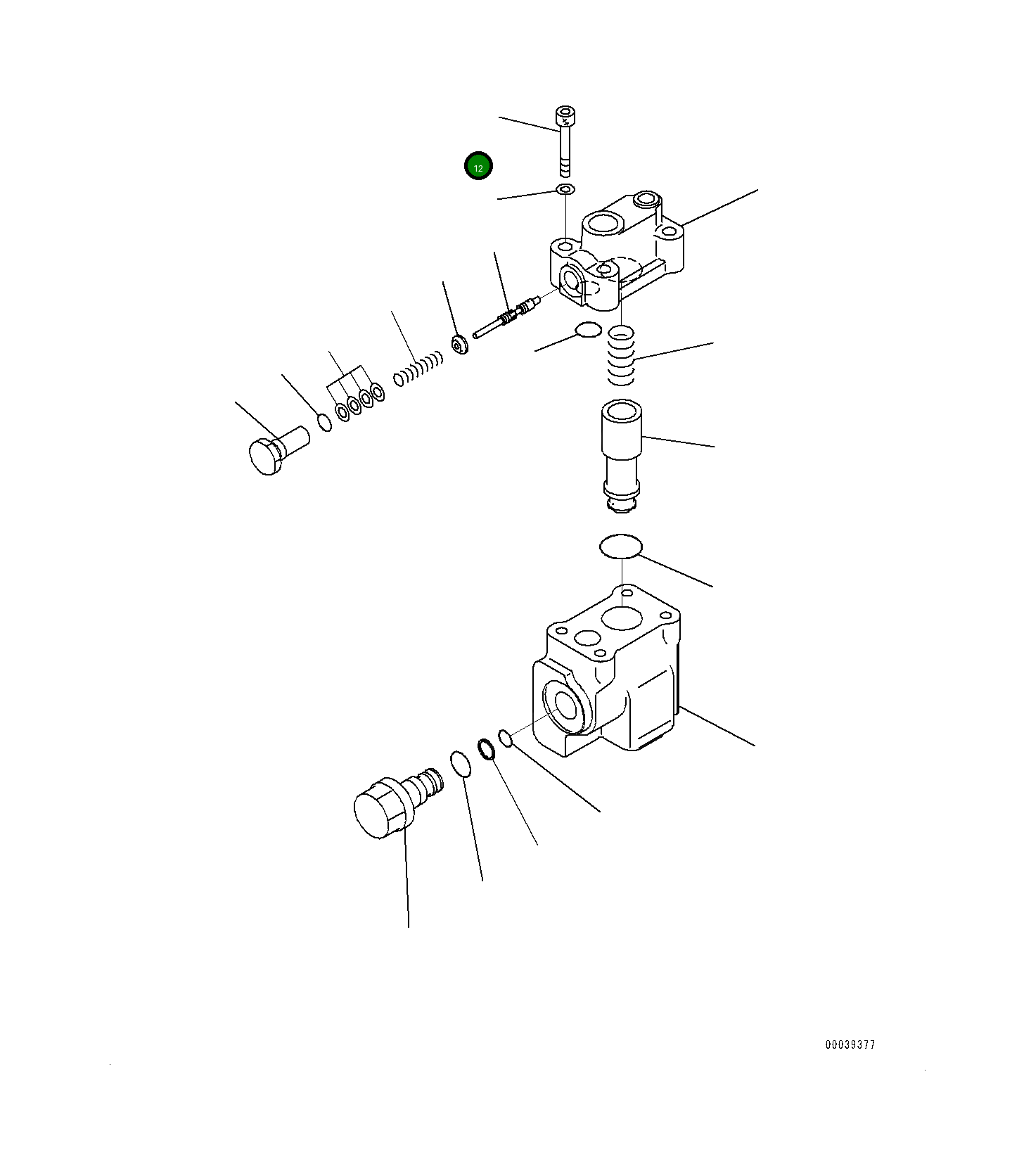 Болт 702-21-36310 Komatsu