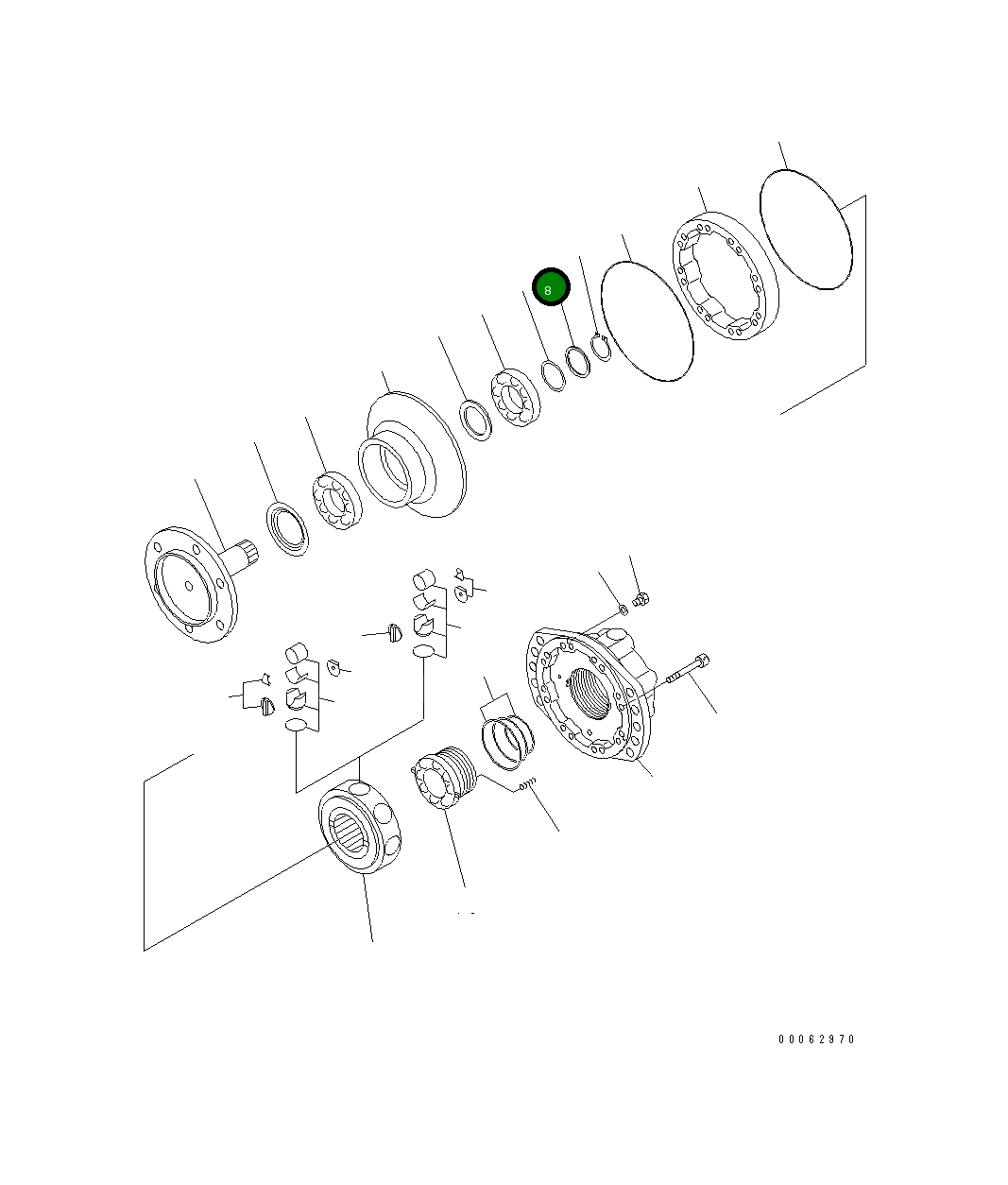 Кольцо PM001845476C  Komatsu