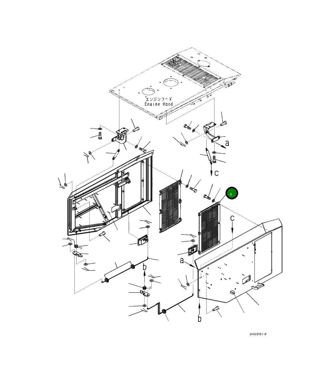 Крышка 419-54-51390 Komatsu