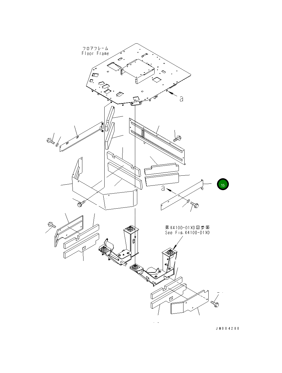 Крышка 427-54-24321 Komatsu
