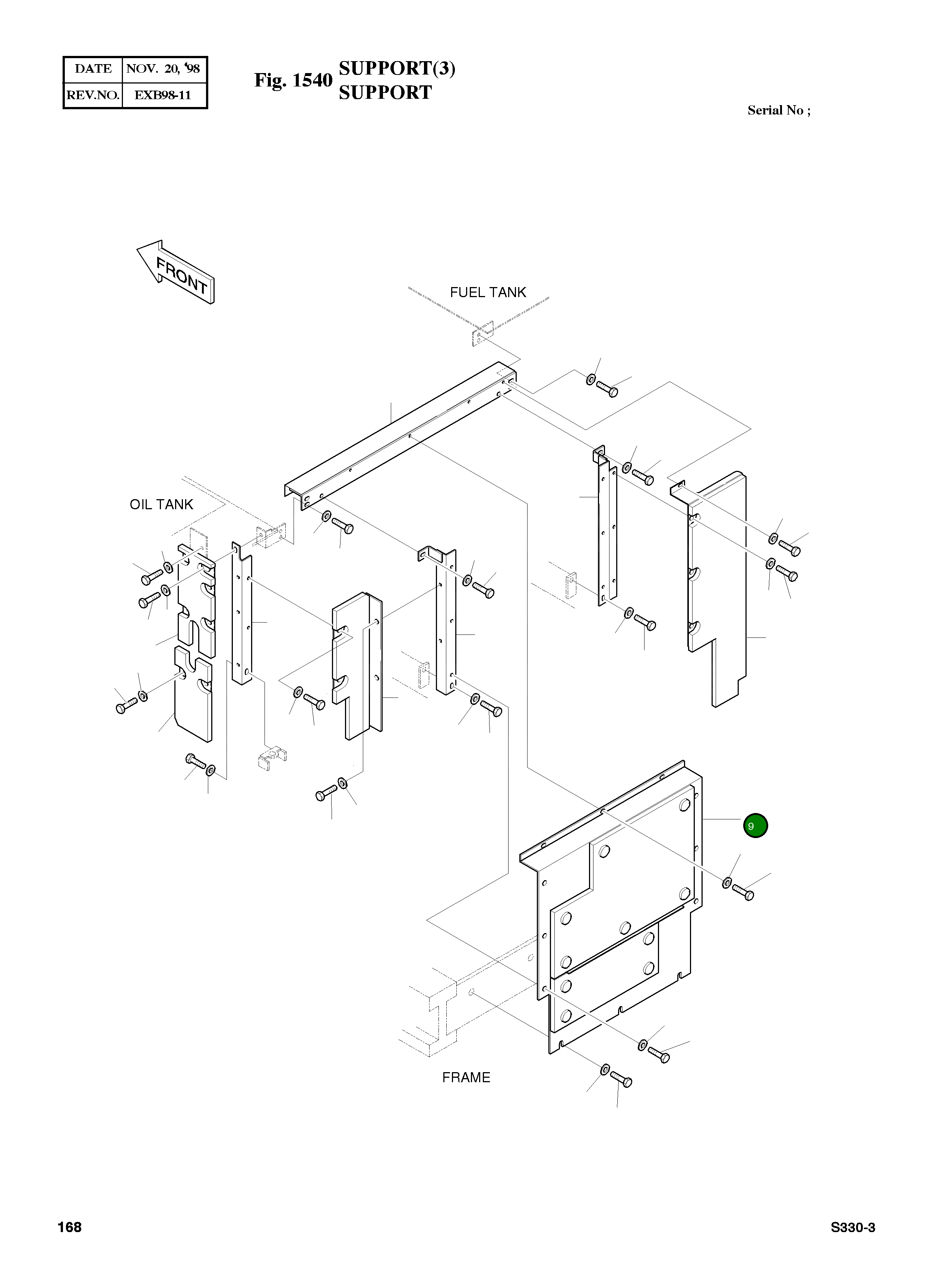 Крышка 2621-3174 Komatsu