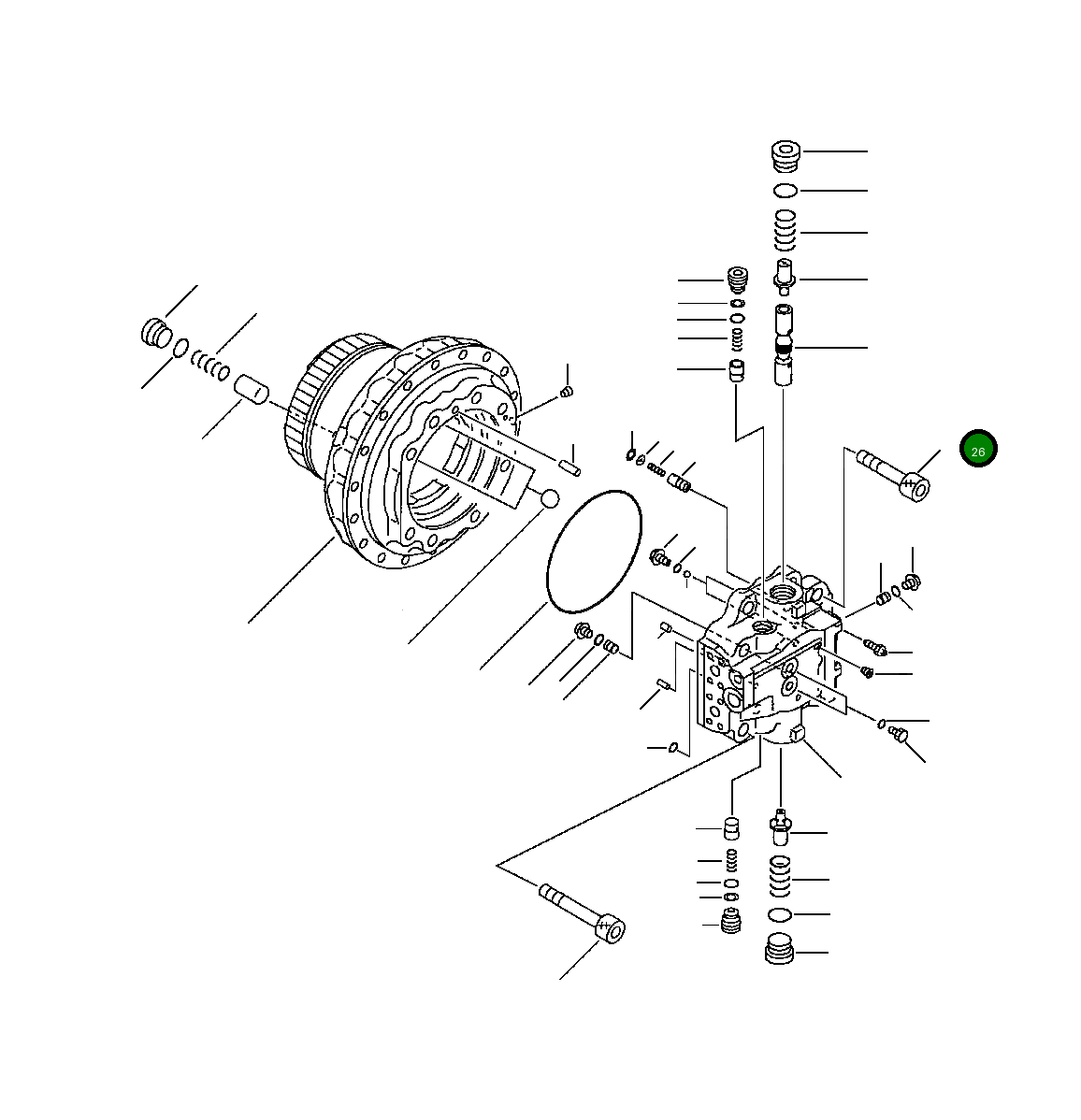 Болт 708-8F-11230 Komatsu