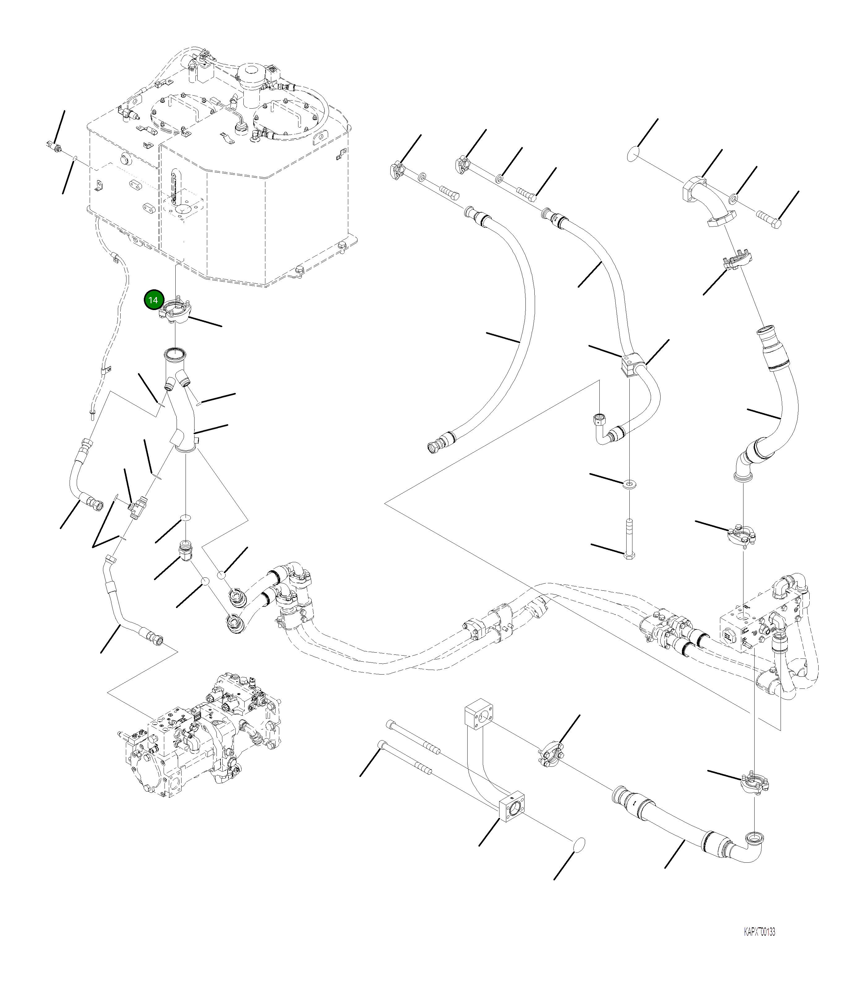Болт 4A1-62-24580 Komatsu