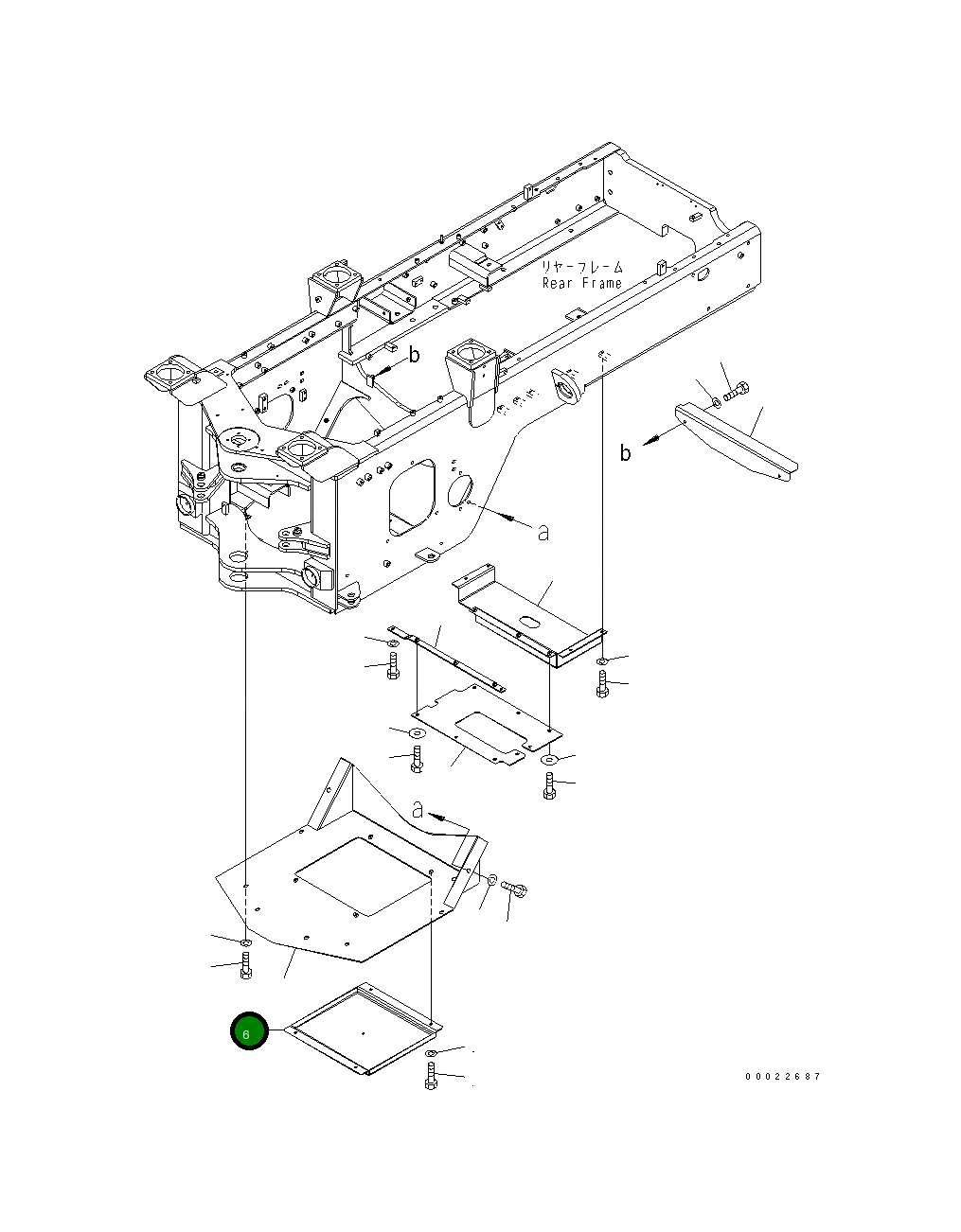 Крышка 416-Z97-3660 Komatsu