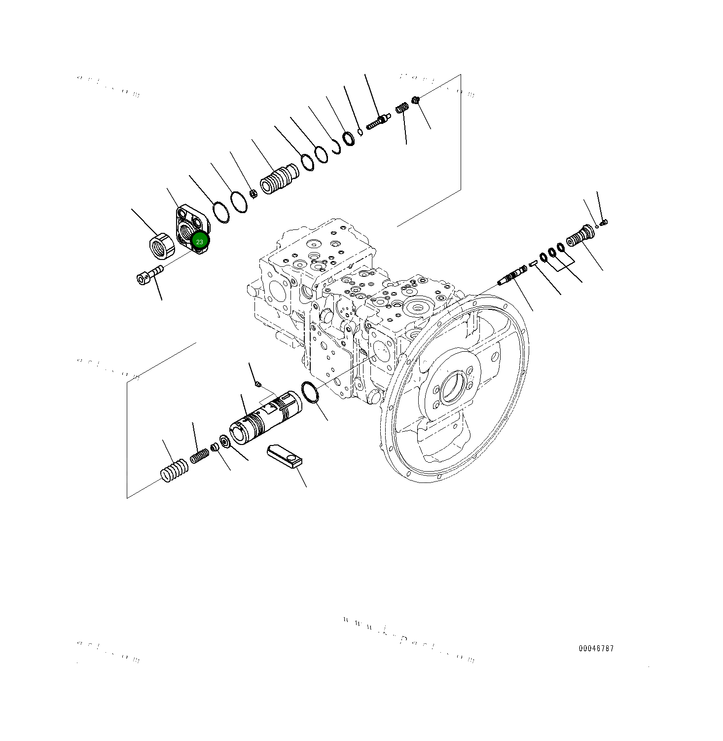 Кольцо уплотнительное (O-Ring) 07000B3045 Komatsu